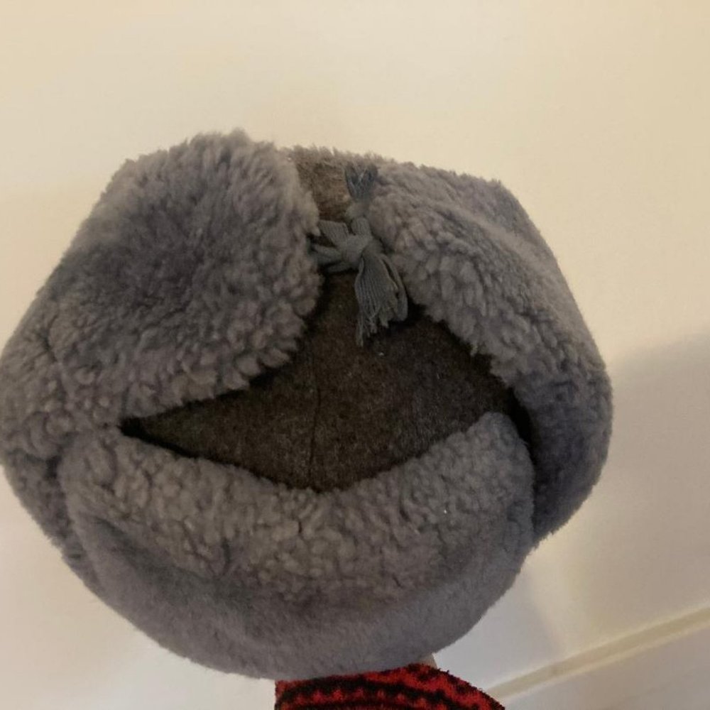 Soviet Military Winter Sheepskin Fur Hat - Picture 2 of 3